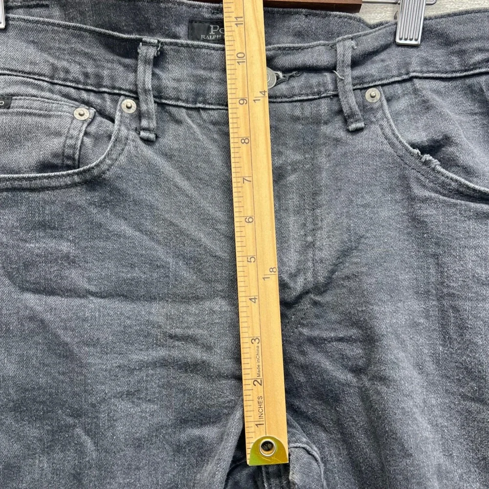 Polo Ralph Lauren Prospect‎ Straight Jeans Mens 33x32 (34/30) Black Faded Denim